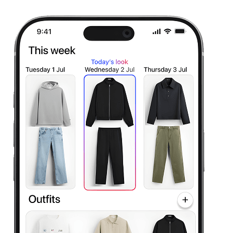 Digital closet screen